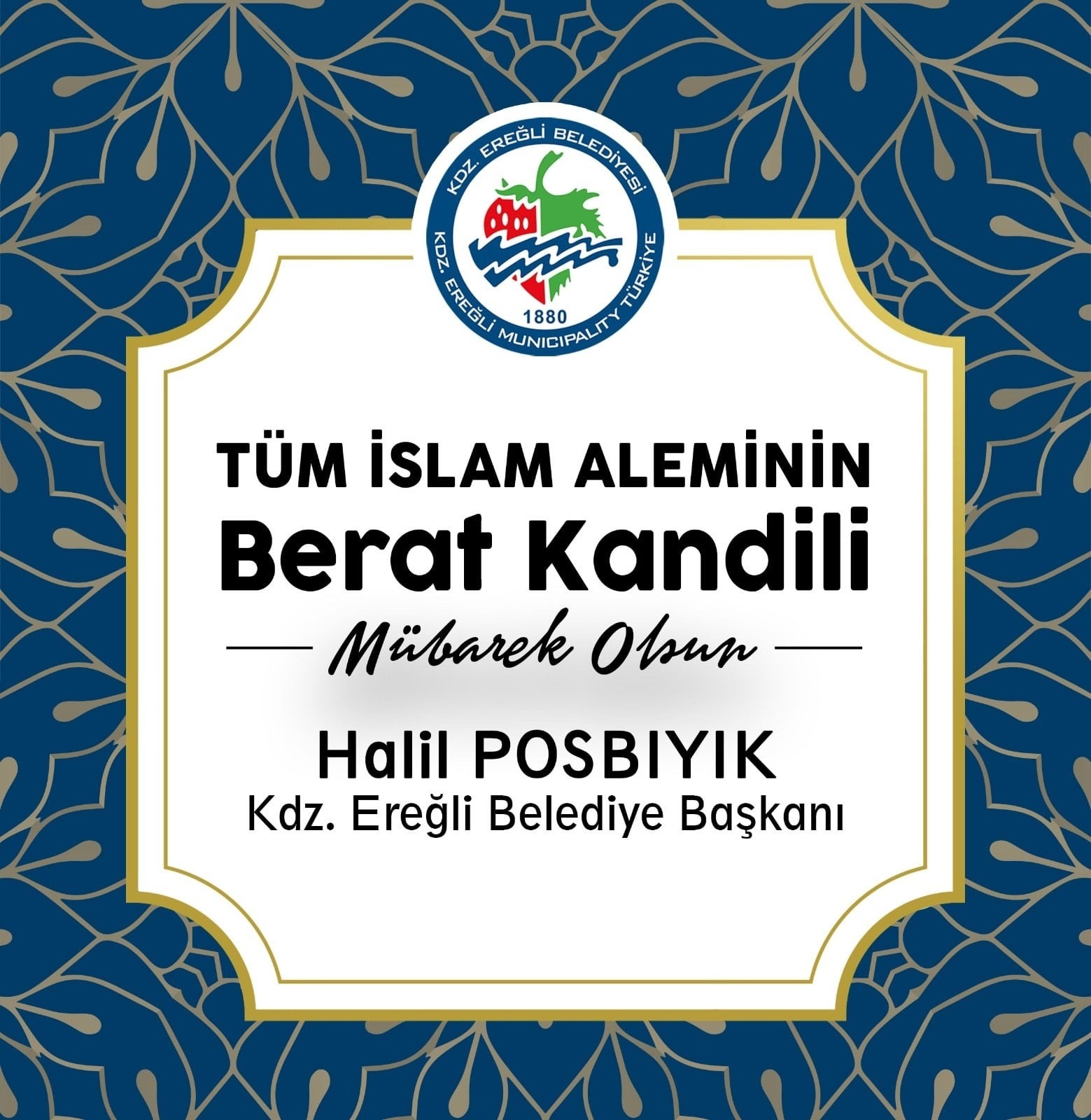 Halil Posbıyık, Berat Kandilini kutladı