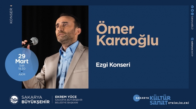 Ömer Karaoğlu konseri 29 Mart’ta AKM’de