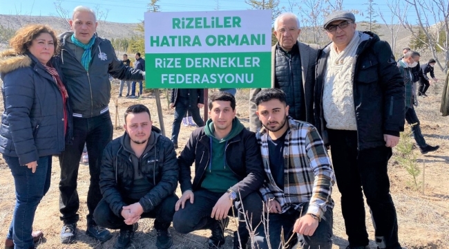 RİDEF ANKARA’DA RİZELİLER HATIRA ORMANI KURDU
