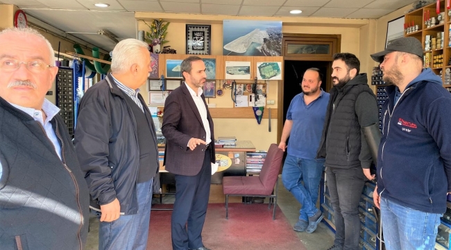İL BAŞKANI ALİM’İN ESNAFLARINI ZİYARETLERİ DEVAM EDİYOR
