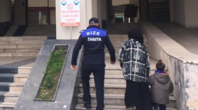 RİZE’DE DİLENCİ OPERASYONU