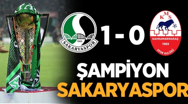 Şampiyon Sakaryaspor.....