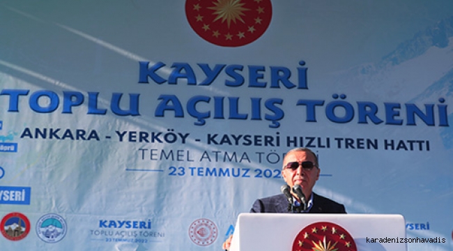 Cumhurbaşkanı Erdoğan, Kayseri'de toplu açılış töreninde konuştu