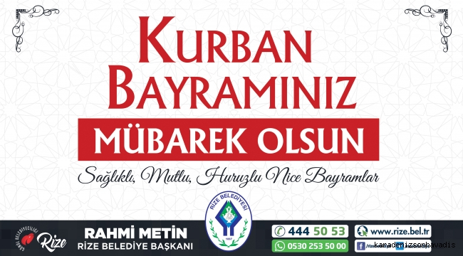 KURBAN BAYRAMINIZ MÜBAREK OLSUN