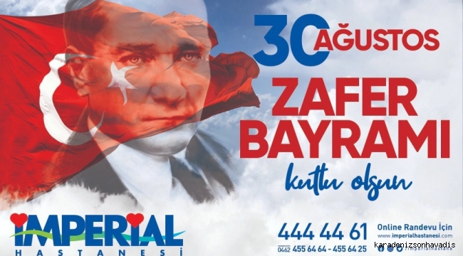 30 AĞUSTOS ZAFER BAYRAMI KUTLU OLSUN