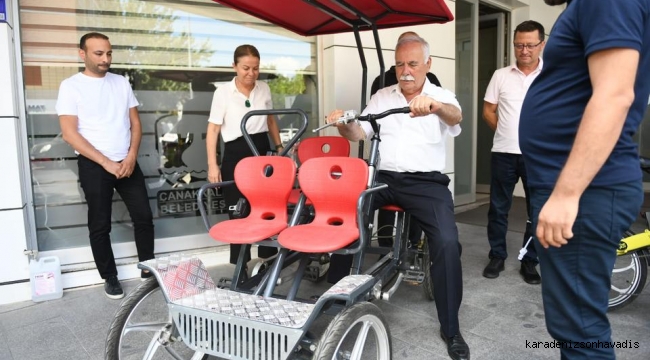 Başkan Gökhan, Elektrikli ve Aile Bisikletinin Tanıtımını Yaptı