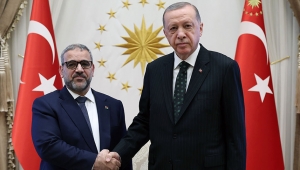 Cumhurbaşkanı Erdoğan, Libya Yüksek Devlet Konseyi Başkanı Mişri'yi kabul etti