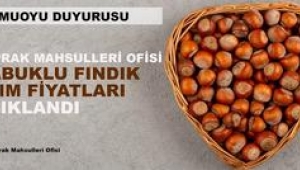 Fındıkta Beklenen Açıklama Geldi