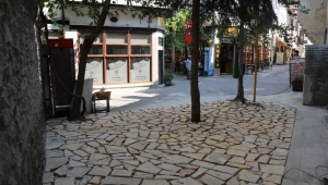 Tarihi Çarşıda Dinlenme Alanı Oluşturuldu