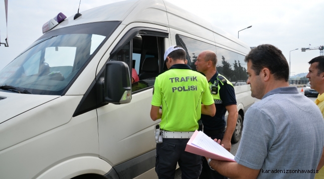 TRABZON’DA TOPLU ULAŞIM ARAÇLARI DENETLENİYOR