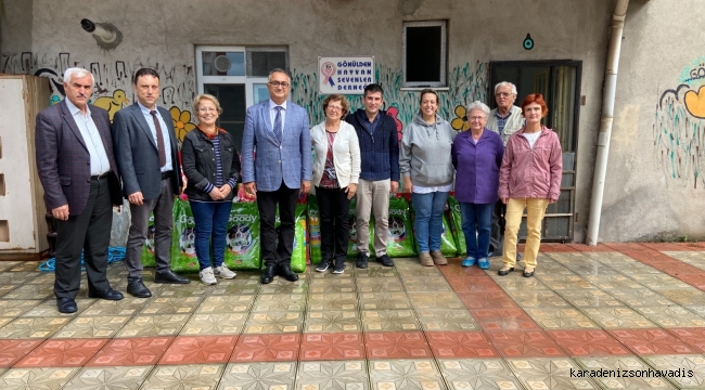 BELEDİYEDEN, GÖNÜLDEN HAYVANSEVENLER DERNEĞİ’NE ZİYARET