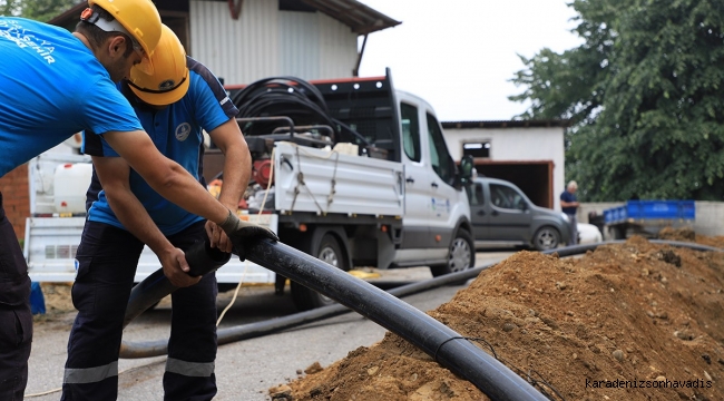 Çaybaşı Fuadiye Mahallesi’nin 2 bin metrelik hattı Büyükşehir ile yenileniyor