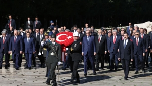 Cumhurbaşkanı Erdoğan, Anıtkabir’de düzenlenen törene katıldı