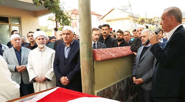 Cumhurbaşkanı Erdoğan, Gürdal Serenli'nin cenaze törenlerine katıldı