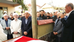 Cumhurbaşkanı Erdoğan, Gürdal Serenli'nin cenaze törenlerine katıldı
