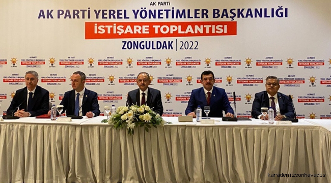Mehmet Özhaseki, Zonguldak'ta düzenlenen Yerel Yönetimler Başkanlığı İstişare Toplantısı'nda konuştu.