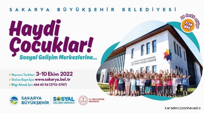 Sosyal Gelişim Merkezlerinde yeni dönem kayıtları başladı