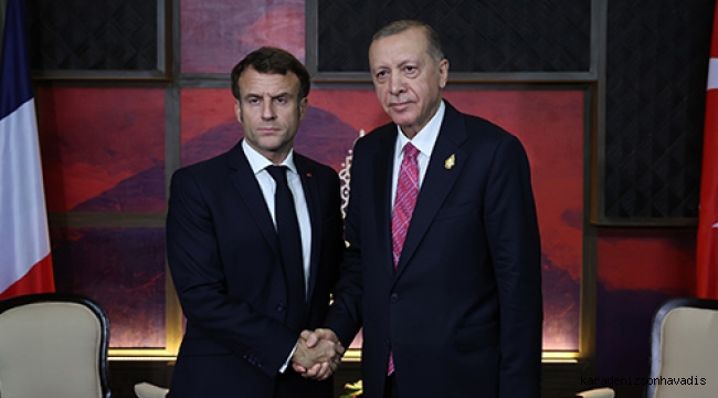 Cumhurbaşkanı Erdoğan, Fransa Cumhurbaşkanı Macron ile bir araya geldi