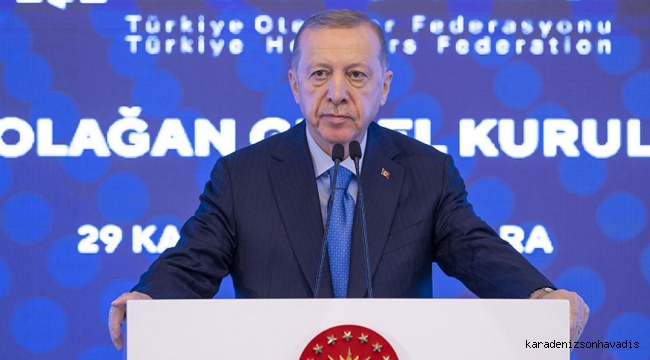 Cumhurbaşkanı Erdoğan, Türkiye Otelciler Federasyonu 7. Olağan Genel Kurulu'nda konuştu