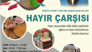 Diyanet Vakfı Kadın Kollarından Hayır Çarşısına Davet