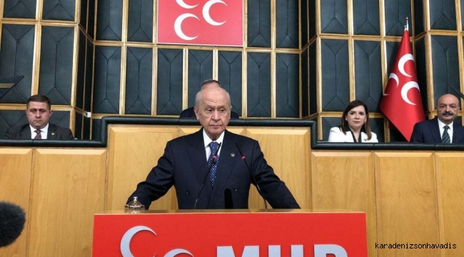 MHP Lideri Devlet Bahçeli önemli açıklamalarda bulunuyor...