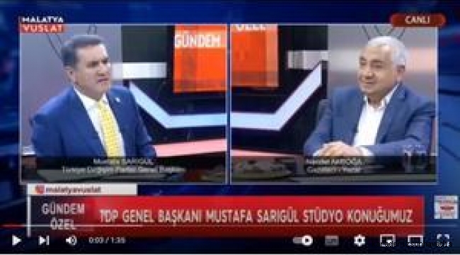 Mustafa Sarıgül'den Gürkan'a övgü dolu sözler