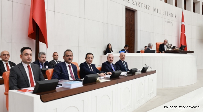 SANAYİ VE TEKNOLOJİ İLE MİLLİ EĞİTİM BAKANLIKLARININ 2023 BÜTÇELERİ TBMM GENEL KURULUNDA KABUL EDİLDİ