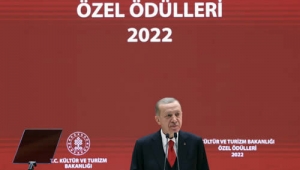 Cumhurbaşkanı Erdoğan, Kültür ve Turizm Bakanlığı Özel Ödülleri Töreni’ne katıldı