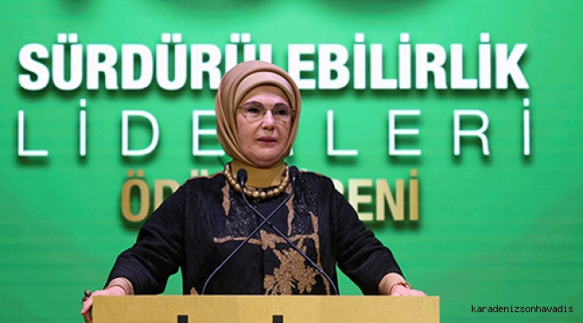 Emine Erdoğan, “Sürdürülebilir Yüzyıl Zirvesi ve Ödül Töreni”ne katıldı