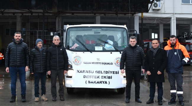 Başkan Sarı Deprem Bölgesine Gitti