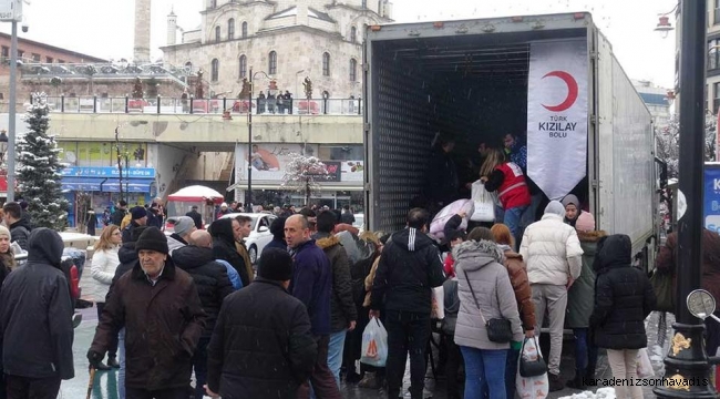 BOLULU VATANDAŞLAR YARDIM İÇİN KENETLENDİ