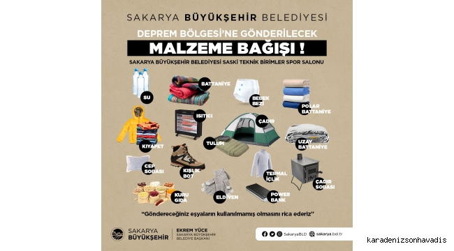 Büyükşehir yardım kampanyasının detaylarını duyurdu