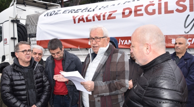 KDZ. EREĞLİ BELEDİYESİ’NİN 14. YARDIM TIRI YOLA ÇIKTI
