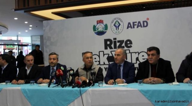 RİZE TEK YÜREK YARDIMLARINA DEVAM EDİYOR