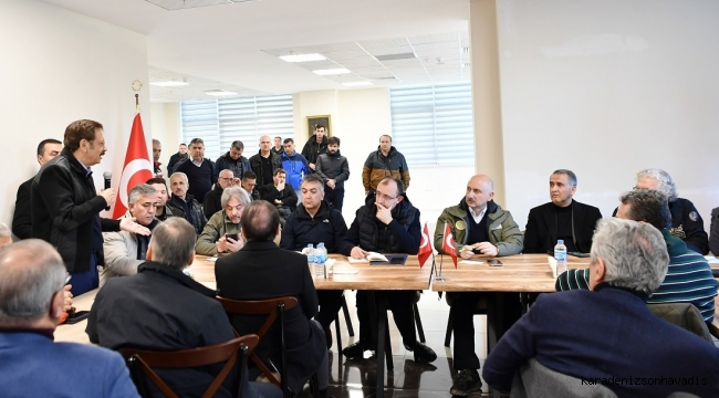 STB Başkanı Mustafa Genç Deprem Bölgesinde Koordinasyon Toplantısına Katıldı