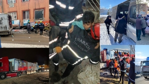 TRABZON TÜM İMKÂNLARIYLA DEPREM BÖLGESİNDE
