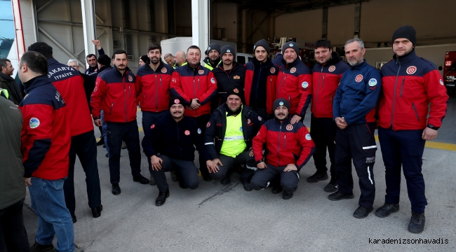 'Umudun simgesi' olan Sakarya ekibine duygusal karşılama