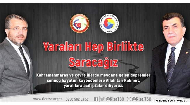 YARALARI HEP BİRLİKTE SARACAĞIZ