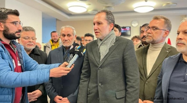 Yeniden Refah Partisi Genel Başkanı Dr. Fatih Erbakan Elazığ'da: Depremin İlk Anından Bu Yana Sahadayız