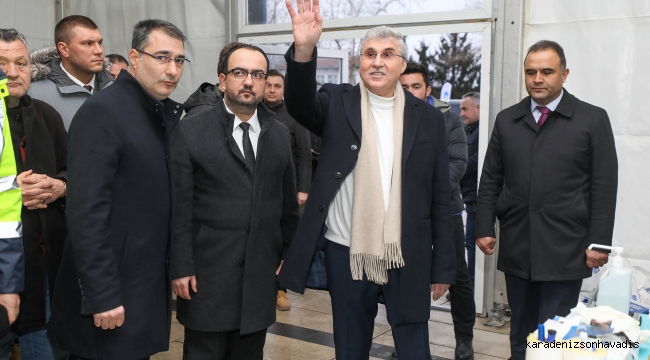 Yüce: “Depremin izlerini silmek için büyük çaba gösteriyoruz”