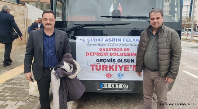 Anadolu Yayıncılar Derneği üyeleri deprem bölgesinde