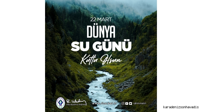 Rize Belediyesi'nden su tasarrufu çağrısı