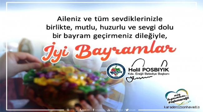 Başkan Posbıyık, halkın Ramazan Bayramını kutladı