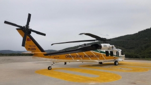 OGM envanterine giren ilk yangın söndürme helikopterlerinin test uçuşu yapıldı