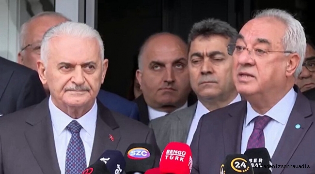 Yıldırım ve Çelik, Aksakal'ı DSP Genel Merkezi'nde ziyaret etti