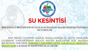 Bağlık Mahallesi’nde Çarşamba günü su kesintisi yapılacak