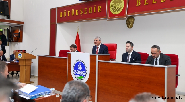 Başkan Yüce, yürütülen başarılı su politikaları ile SASKİ Genel Kurulu’nda takdir topladı