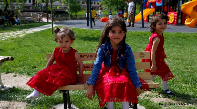 Büyükşehir parklara renk kattı: Gören dönüp bir daha bakıyor
