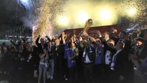 Çaykur Rizespor'a Kupasını TFF Başkanı Mehmet Büyükekşi Verdi