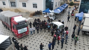 İZNİK’TEN DEPREM BÖLGESİNE 20 TIR YARDIM MALZEMESİ